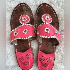 Jack Rogers hot pink leather Sandals